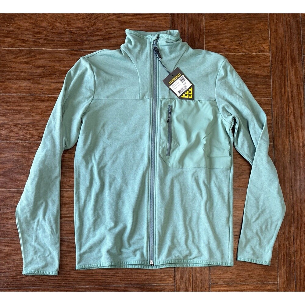 Men’s Black Crows Size S Caldus Jacket Winter Green Full Zip NWT